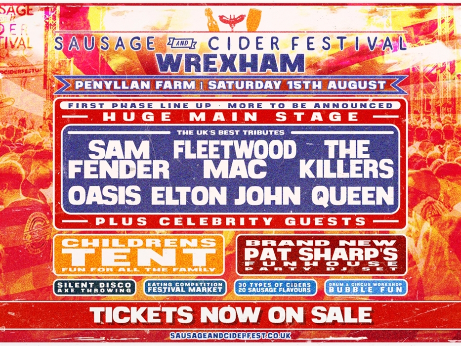 Wrexham Sausage & Cider Festival - who's on